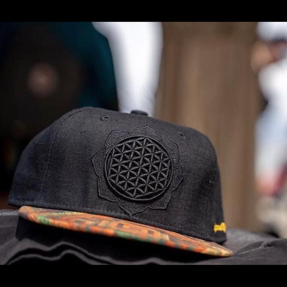 Sacred Geometry Hat Flower Of Life Hat flat brim